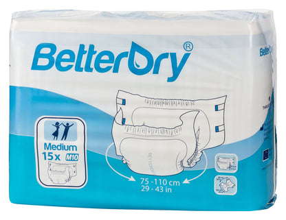 BetterDry 10 / Adult Diapers - Crinklz - 10500P