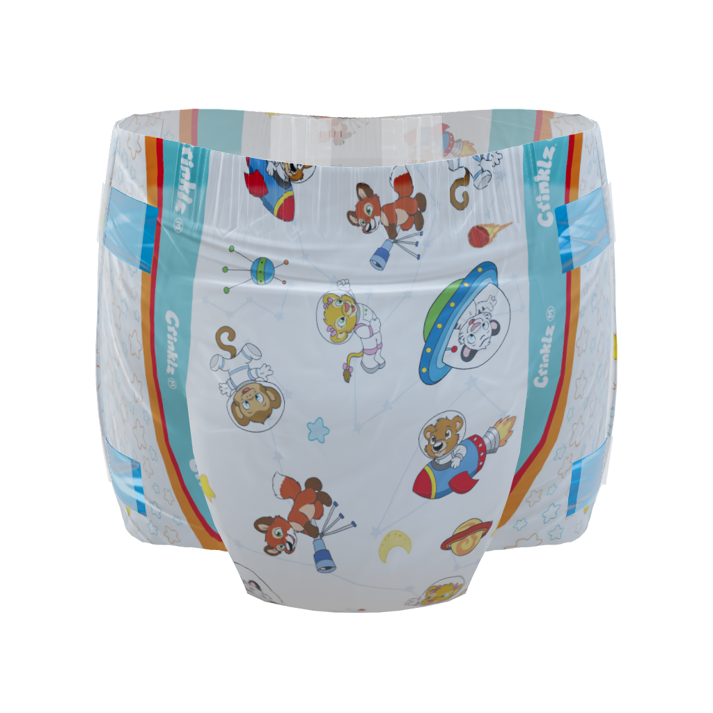 Crinklz Astronaut adult diaper 3D model