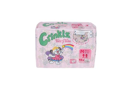 Crinklz Fairy Tale adult diaper polybag size M front view